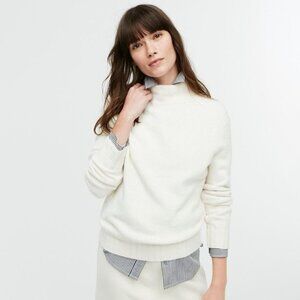 J Crew | 100% Cashmere Mock Neck Sweater – Cream / Ivory